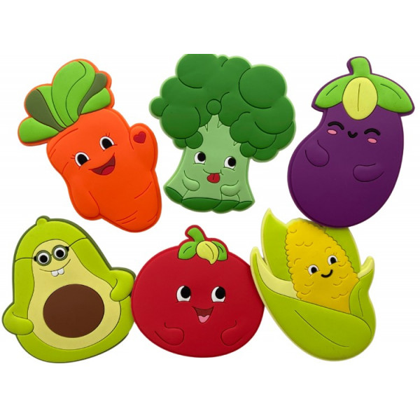  Игрушки для купания Kinderenok Fixi Веселые овощи и игровое поле